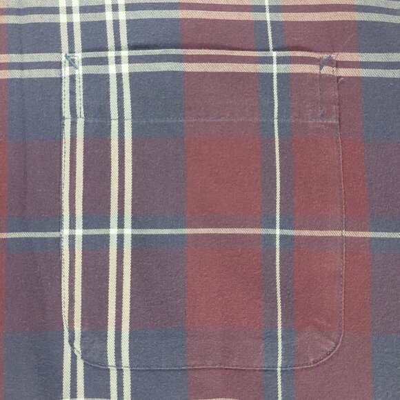 Tommy Hilfiger Men's 17.5 36/37 Long Sleeve Button Up Purple/Blue Dress Shirt - Picture 6 of 9